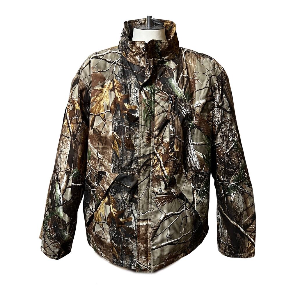 Tallwoods Real Tree Insulated Zip/Snap Jacket Size XL